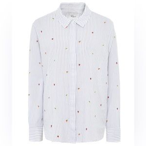 Rails Taylor Embroidered Citrus Shirt- Size Medium
